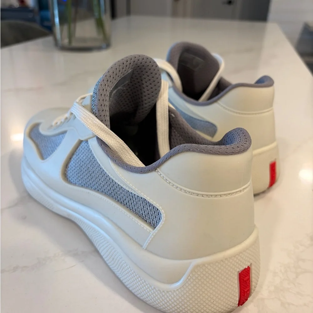 Prada Cream rubber Americas Cup sneakers US13 - Picture 9 of 10